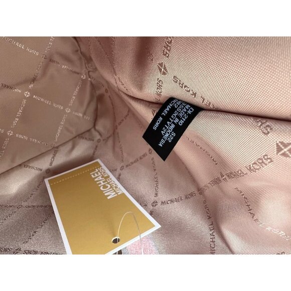 Michael Kors carryall tote bag medium jet set travel purse MK logo sherbert mult - Picture 9 of 12